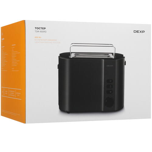 Купить Тостер DEXP TSM-800RD серый  9017687. Характеристики, отзывы и цены в Донецке