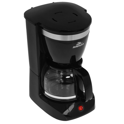 Купить Кофеварка капельная Добрыня DO-3607 черный  9230315. Характеристики, отзывы и цены в Донецке