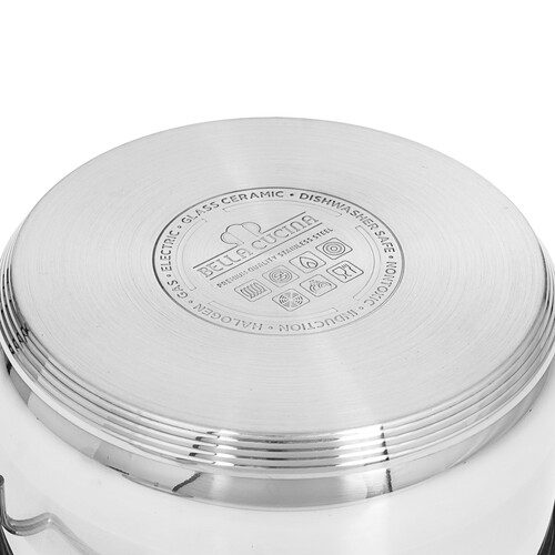 Купить Кастрюля Bella Cucina BC-2009 5.6 л 24 см серебристый  9150079. Характеристики, отзывы и цены в Донецке