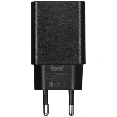 Купить Сетевое зарядное устройство Leef LF-AC-USBAQC18 черный  5620123. Характеристики, отзывы и цены в Донецке