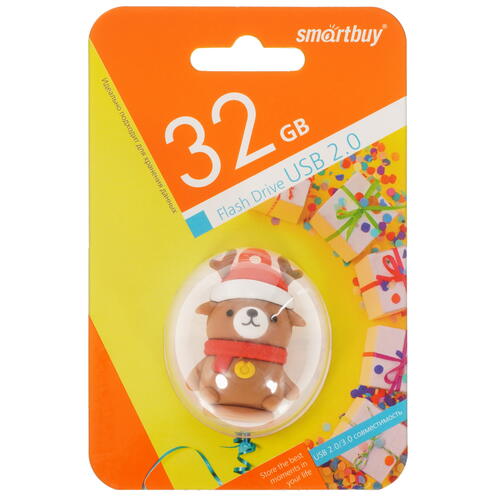 Купить Память USB Flash 32 ГБ Smartbuy Wild Series "Caribou" [SB32GBCaribouW]  5085922. Характеристики, отзывы и цены в Донецке