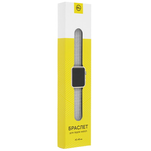 Купить Ремешок Red Line для Apple Watch 42/ 44/ 45mm белый/серый  5607932. Характеристики, отзывы и цены в Донецке