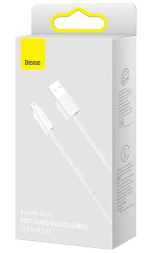 Купить Кабель круглый Baseus Lightning 8-pin - USB 2.0 Type-A белый 1 м  9260669. Характеристики, отзывы и цены в Донецке