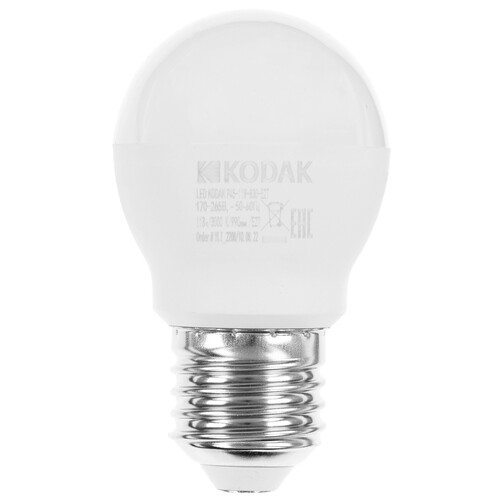 Купить Лампа светодиодная Kodak LED P45-11W-830-E27  5417534. Характеристики, отзывы и цены в Донецке