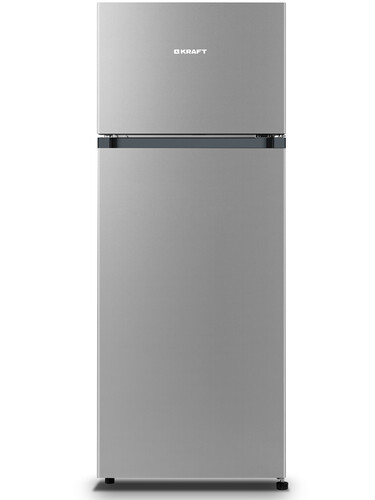 Купить Холодильник с морозильником   KRAFT KF-DF340S серебристый  9919948. Характеристики, отзывы и цены в Донецке
