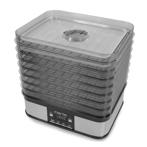 Купить Сушилка для овощей и фруктов MARTA MT-FD1887A черный  9921959. Характеристики, отзывы и цены в Донецке