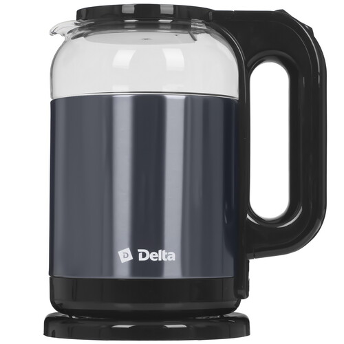 Купить Электрочайник DELTA DL-1115 серый  9235541. Характеристики, отзывы и цены в Донецке