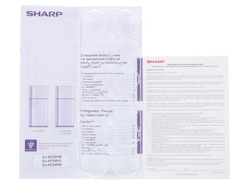 Купить Холодильник с морозильником   Sharp SJXE55PMSL серебристый  7919025. Характеристики, отзывы и цены в Донецке