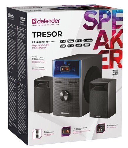 Купить Колонки Defender Tressor черный  5614366. Характеристики, отзывы и цены в Донецке