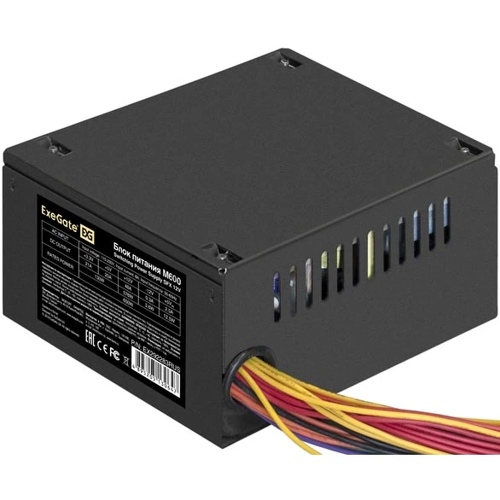 Купить Блок питания ExeGate M600 [EX292237RUS] черный  9909431. Характеристики, отзывы и цены в Донецке