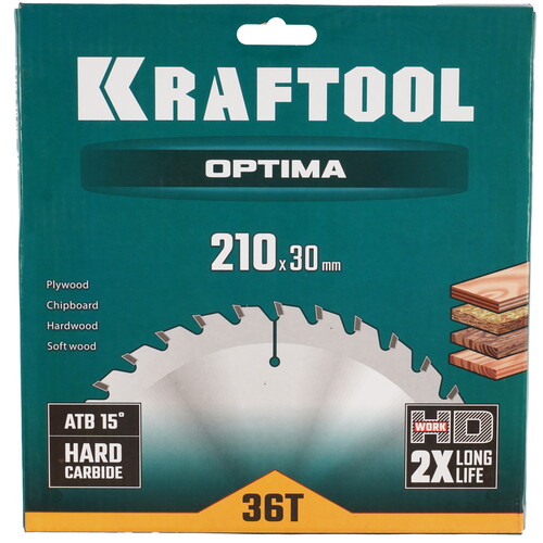 Купить Диск пильный KRAFTOOL 36951-210-30  9107952. Характеристики, отзывы и цены в Донецке