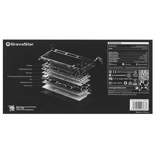 Купить Клавиатура  проводная + беспроводная GravaStar Mercury K1 Pro Interstellar Silver  9276736. Характеристики, отзывы и цены в Донецке