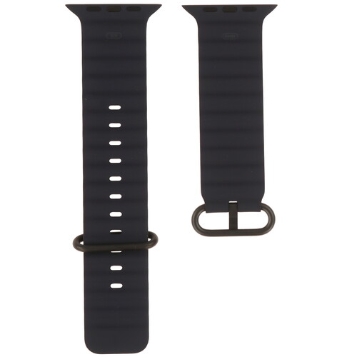 Купить Ремешок Apple для Apple Watch 44/ 45/ 46/ 49mm синий/черный  5628903. Характеристики, отзывы и цены в Донецке