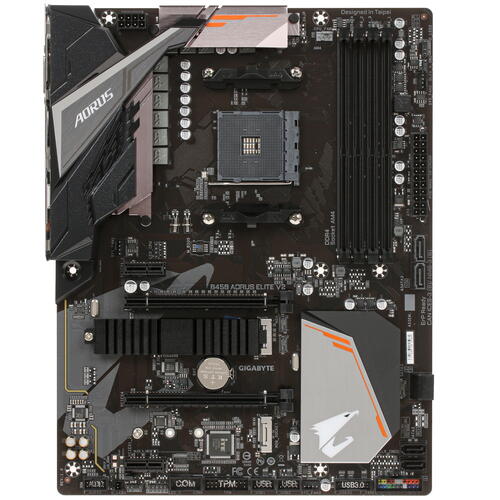 Купить Материнская плата GIGABYTE B450 AORUS ELITE V2  4755335. Характеристики, отзывы и цены в Донецке