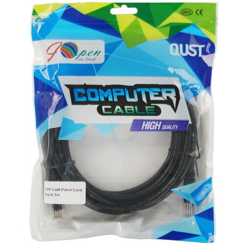 Купить Патч-корд iOpen ANP612B-BK-3M  9146197. Характеристики, отзывы и цены в Донецке