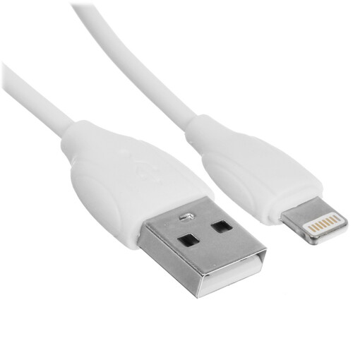 Купить Кабель круглый Borofone Lightning 8-pin - USB 2.0 Type-A белый 1 м  5475080. Характеристики, отзывы и цены в Донецке