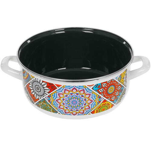 Купить Кастрюля METROT Султана 350834 3.2 л 22 см белый  9211023. Характеристики, отзывы и цены в Донецке