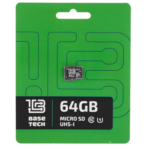Купить Карта памяти BaseTech microSDXC 64 ГБ [BTMSD064GU1]  9973398. Характеристики, отзывы и цены в Донецке