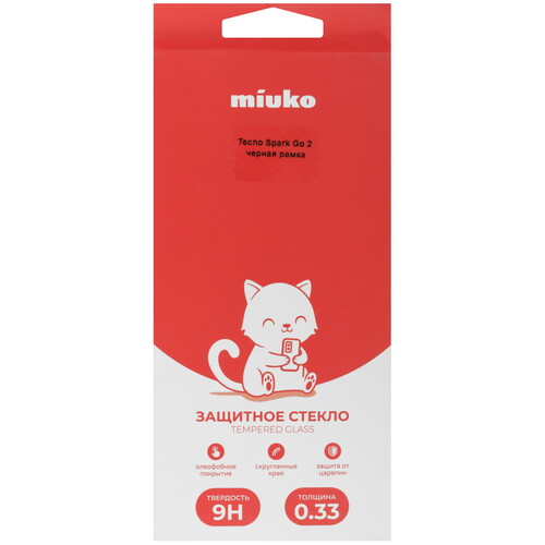Купить Защитное стекло Miuko для экрана Tecno SPARK GO 2  5638491. Характеристики, отзывы и цены в Донецке