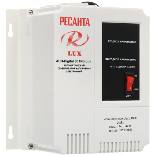 Купить Стабилизатор напряжения Ресанта АСН-Digital St Two Lux  9299229. Характеристики, отзывы и цены в Донецке