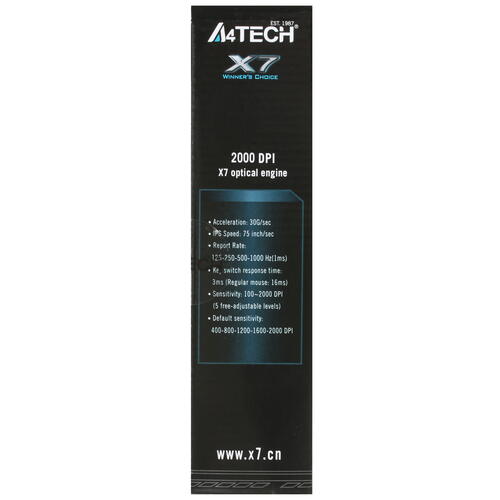 Купить Мышь проводная A4Tech X-710BK  черный  0107748. Характеристики, отзывы и цены в Донецке