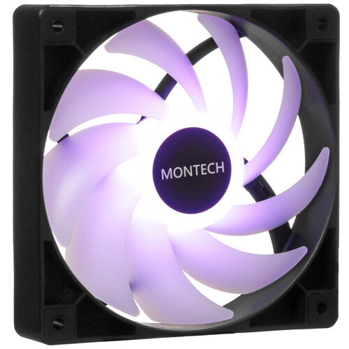 Купить Вентилятор Montech GF120 ARGB PWM [GF120BK] черный  5620670. Характеристики, отзывы и цены в Донецке