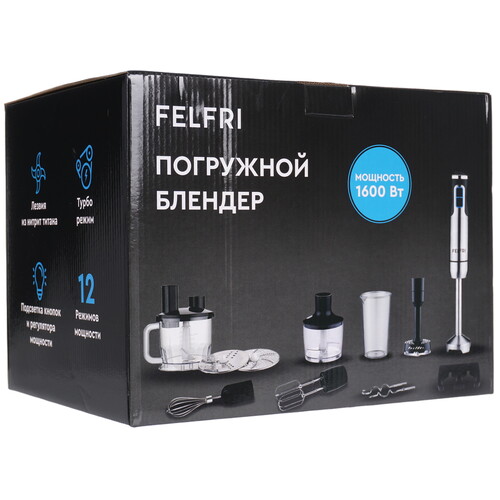 Купить Блендер погружной FELFRI FHB-009 черный  9178522. Характеристики, отзывы и цены в Донецке