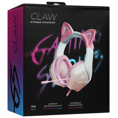 Купить Проводные наушники DEXP Claw розовый 2023  5437512. Характеристики, отзывы и цены в Донецке