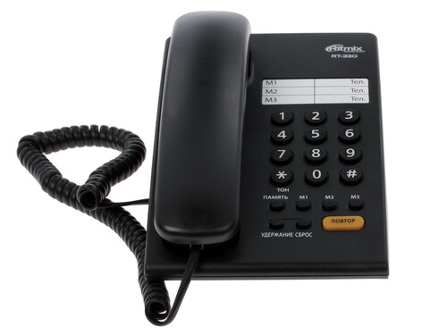 Купить Телефон проводной Ritmix RT-330  1051082. Характеристики, отзывы и цены в Донецке