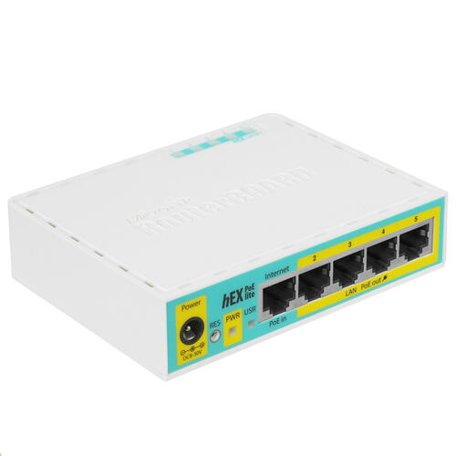 Купить Маршрутизатор Mikrotik hEX PoE lite  1045781. Характеристики, отзывы и цены в Донецке