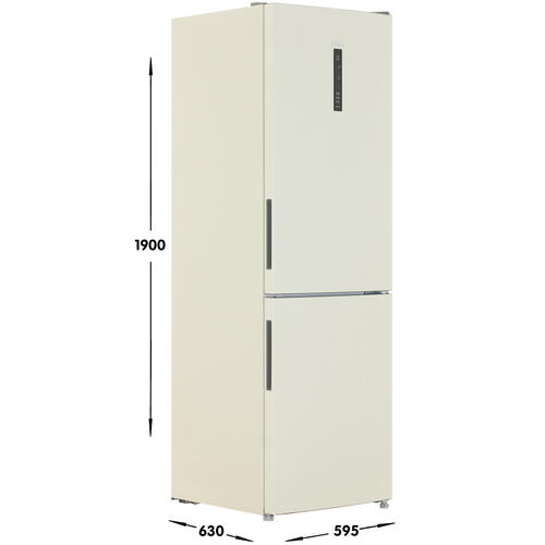 Купить Холодильник с морозильником   Haier CEF535ACG бежевый  5339621. Характеристики, отзывы и цены в Донецке