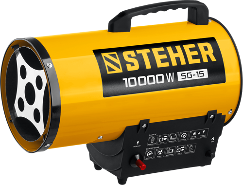 Купить Тепловая пушка газовая STEHER SG-15  9107770. Характеристики, отзывы и цены в Донецке