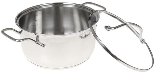 Купить Кастрюля Tefal Intuition G6 B8644474 2.9 л 20 см серебристый  1257351. Характеристики, отзывы и цены в Донецке