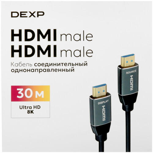 Купить Кабель однонаправленный DEXP HDMI - HDMI, 30 м  5009374. Характеристики, отзывы и цены в Донецке