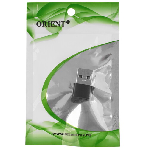 Купить Переходник Orient USB 2.0 Type-A - USB 2.0 Type-C  9161323. Характеристики, отзывы и цены в Донецке