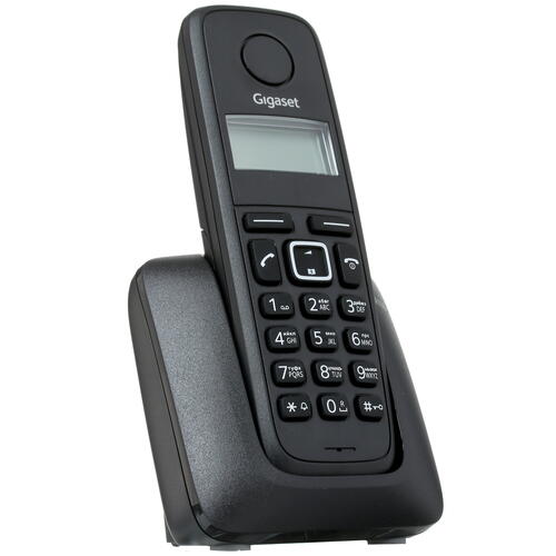 Купить Телефон беспроводной (DECT) Gigaset A116 RUS BLACK  1271503. Характеристики, отзывы и цены в Донецке