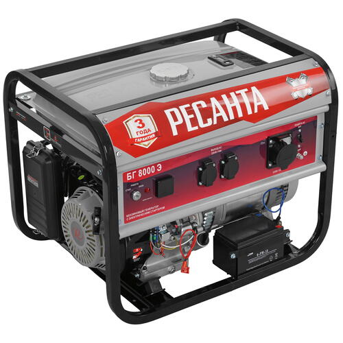 Купить Электрогенератор   бензиновый Ресанта БГ 8000 Э  8160749. Характеристики, отзывы и цены в Донецке