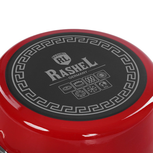 Купить Кастрюля Rashel Grand R1024 4.5 л 24 см красный  9320899. Характеристики, отзывы и цены в Донецке