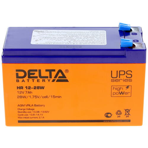 Купить Аккумуляторная батарея для ИБП Delta HR 12-28 W  1184924. Характеристики, отзывы и цены в Донецке