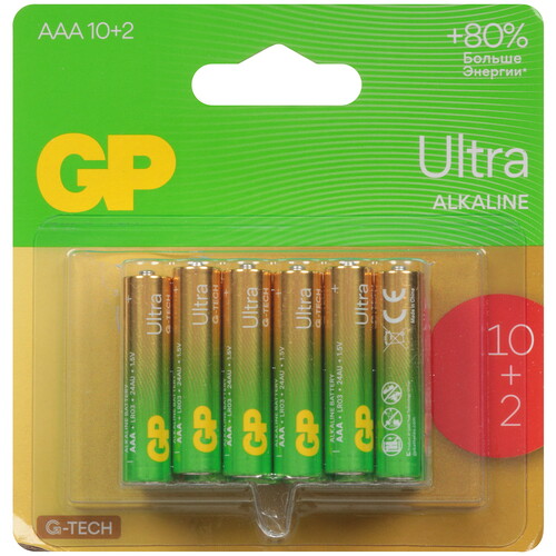 Купить Батарейка GP Ultra AAA (LR03/FR03)  5629973. Характеристики, отзывы и цены в Донецке