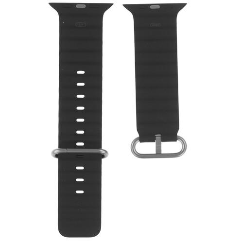 Купить Ремешок Apple для Apple Watch 44/ 45/ 46/ 49mm черный/серый  5628907. Характеристики, отзывы и цены в Донецке