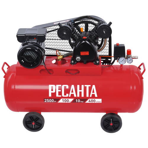 Купить Компрессор поршневой масляный Ресанта КП-100/400Р  9944758. Характеристики, отзывы и цены в Донецке