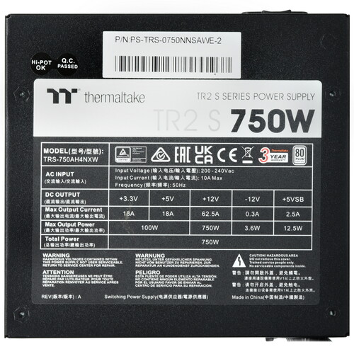 Купить Блок питания Thermaltake TR2 S 750W  5493805. Характеристики, отзывы и цены в Донецке