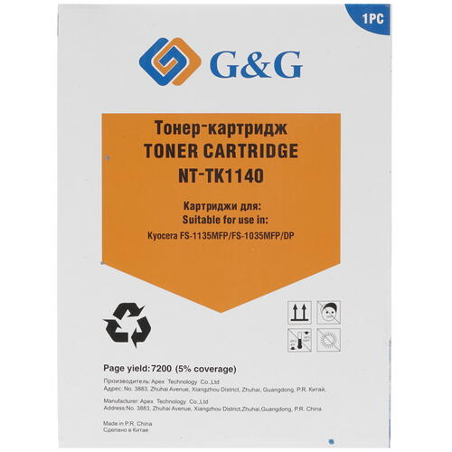 Купить Картридж лазерный G&G NT-TK1140 черный  1396629. Характеристики, отзывы и цены в Донецке
