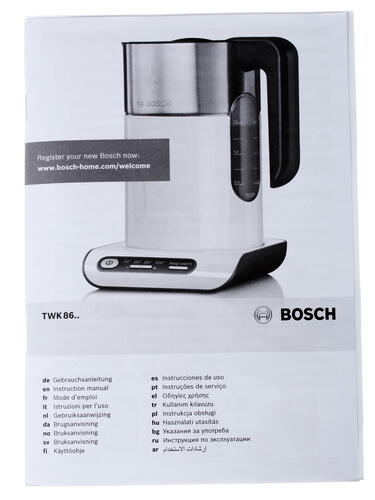 Купить Электрочайник Bosch TWK8613P черный  0140764. Характеристики, отзывы и цены в Донецке