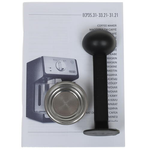 Купить Кофеварка рожковая DeLonghi ECP 31.21 черный  8116359. Характеристики, отзывы и цены в Донецке