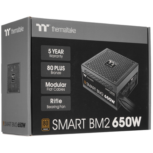 Купить Блок питания Thermaltake Smart BM2 650W - TT Premium Edition [PS-SPD-0650MNFABE-1] черный  1674179. Характеристики, отзывы и цены в Донецке