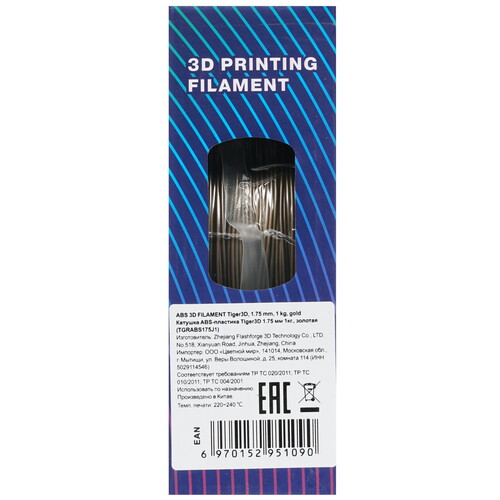 Купить Пластик Tiger3D TGRABS175J1  1371041. Характеристики, отзывы и цены в Донецке