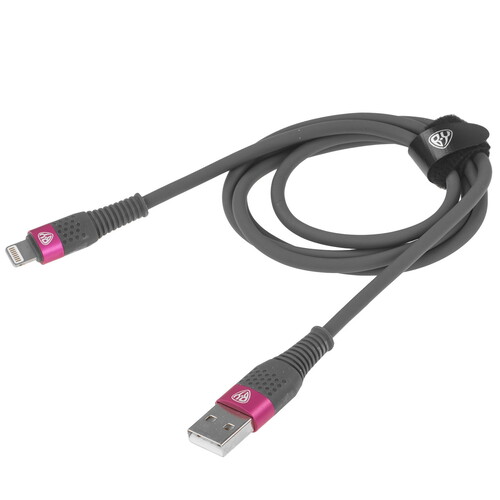 Купить Кабель круглый BY Lightning 8-pin - USB 2.0 Type-A розовый 1 м  5482146. Характеристики, отзывы и цены в Донецке