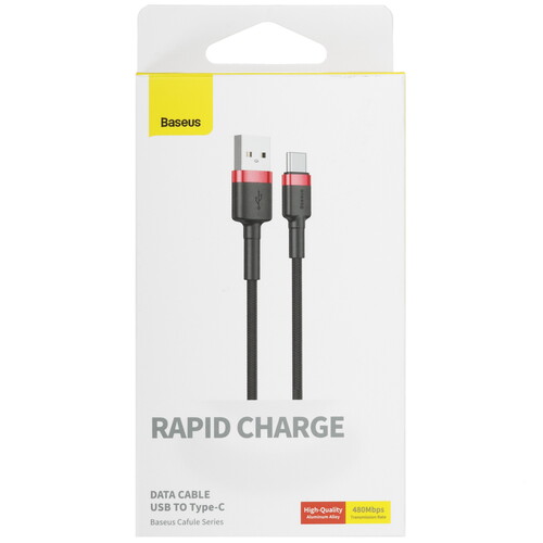 Купить Кабель круглый Baseus USB Type-C - USB 2.0 Type-A черный 2 м  9163663. Характеристики, отзывы и цены в Донецке